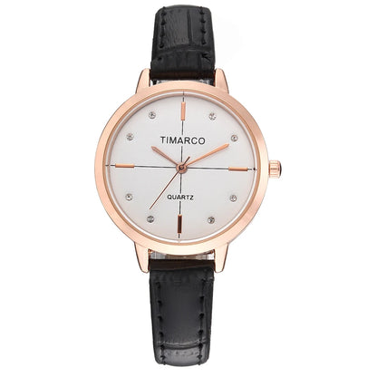 Relógio D'ampezzo feminino minimalista 33mm